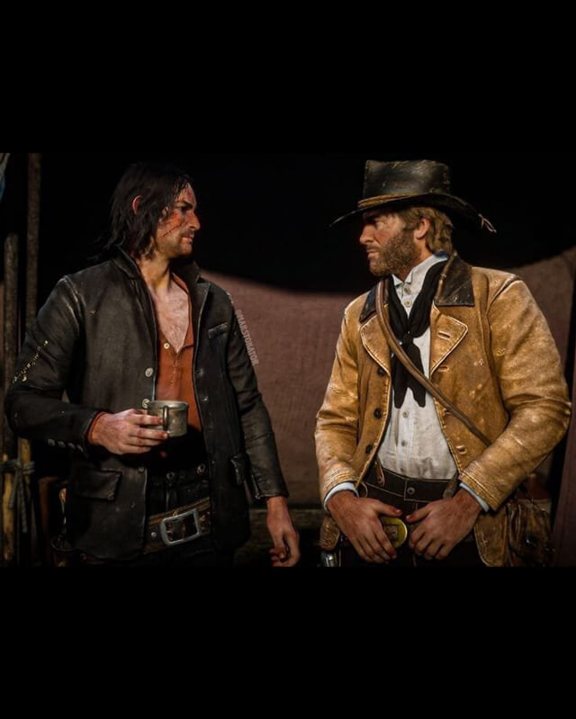 RDR Arthur Morgan John Marston Leather Jacket