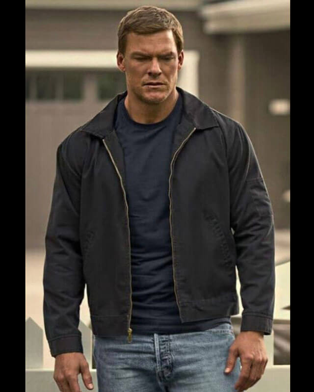 Reacher Alan Ritchson Black Jacket S01