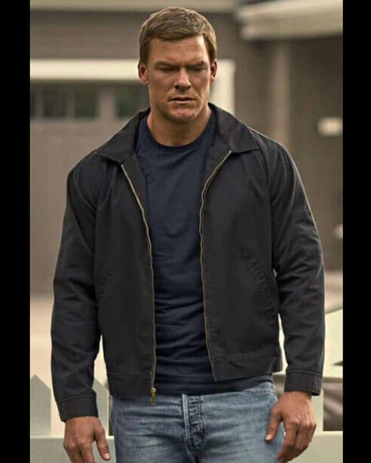 Reacher Alan Ritchson Black Jacket S01