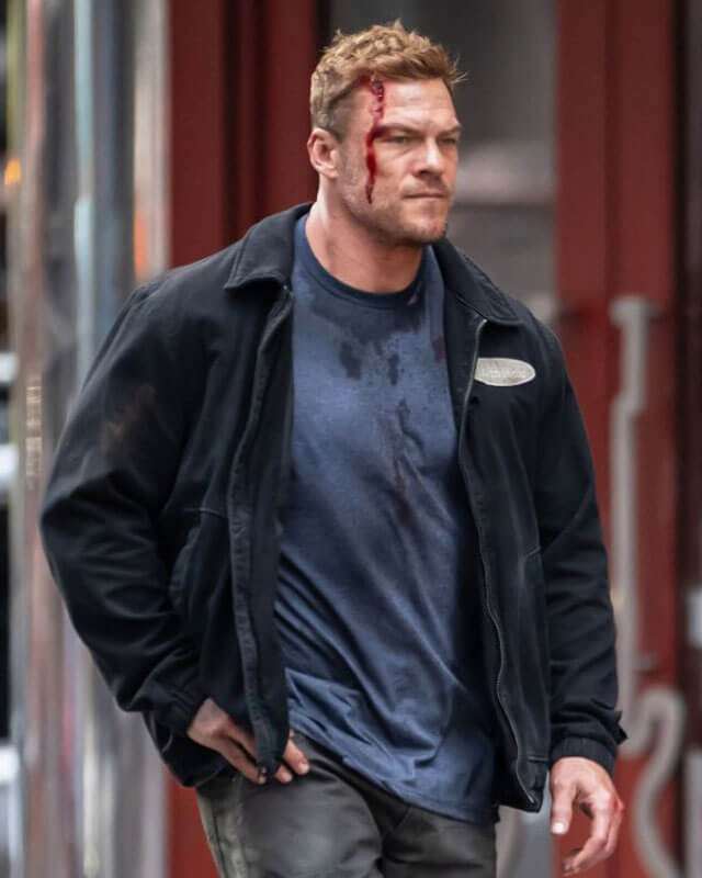 Reacher Alan Ritchson Black Jacket S04