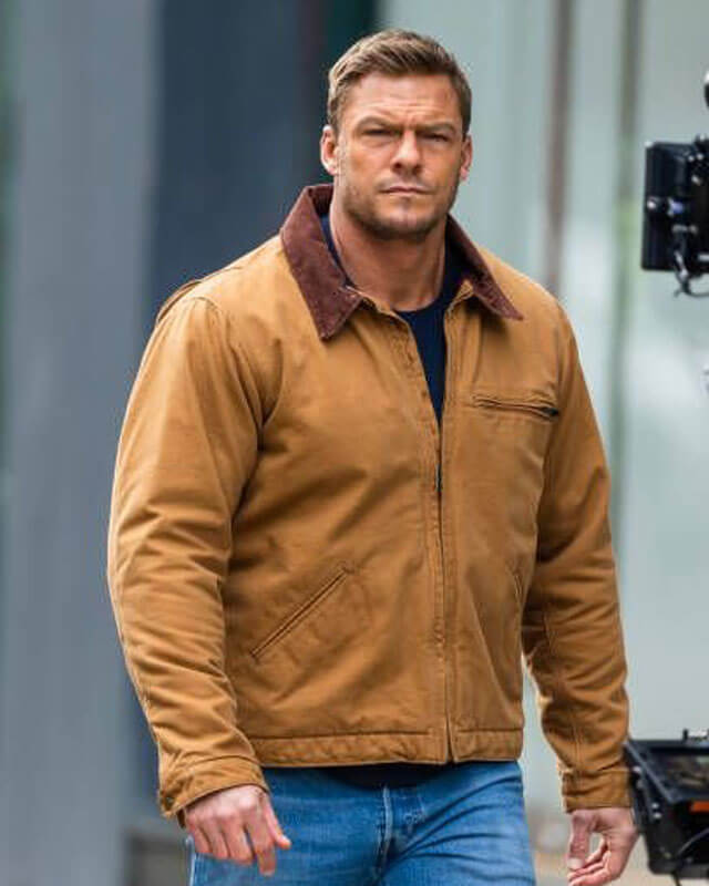 Reacher Alan Ritchson Camel Jacket S02