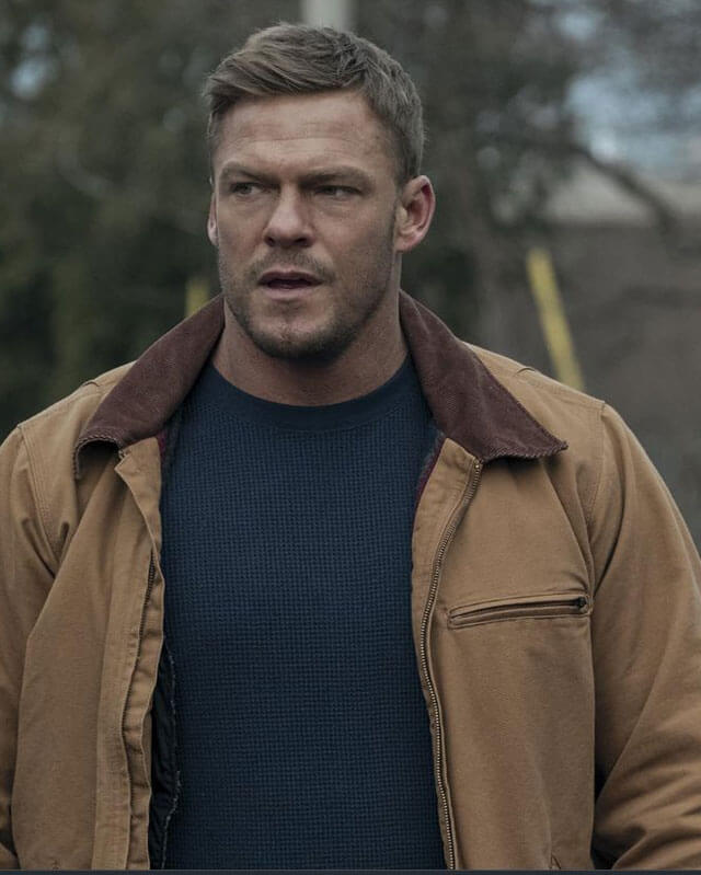 Reacher S02 Alan Ritchson Camel Jacket