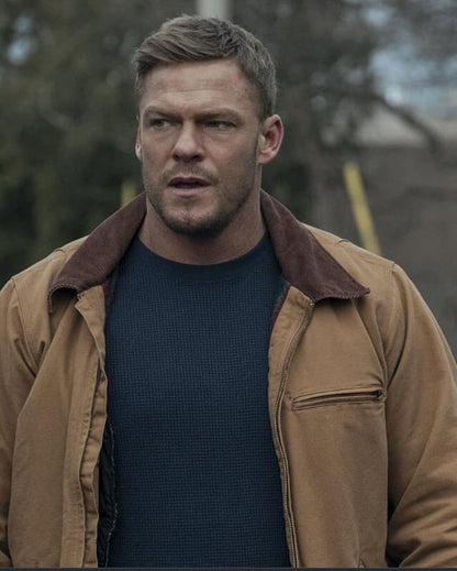 Reacher S02 Alan Ritchson Camel Jacket