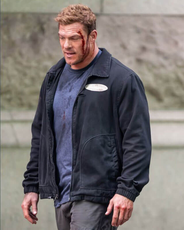 Reacher S04 Alan Ritchson Black Jacket