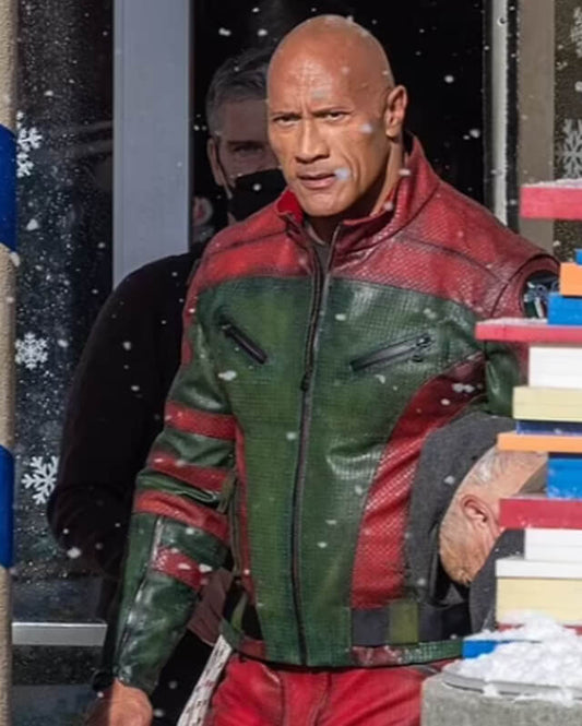 Red One Dwayne Johnson Leather Jacket