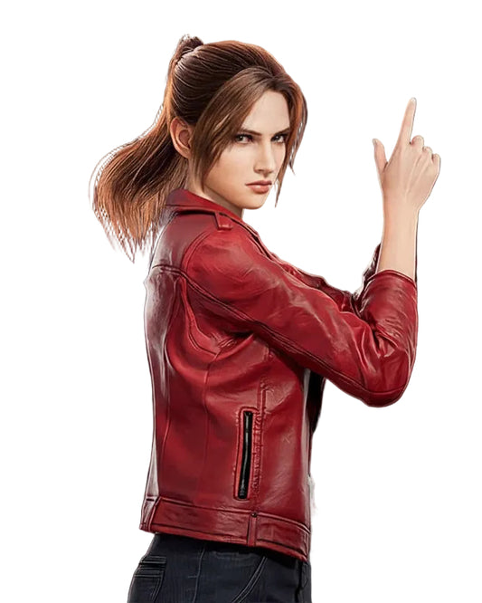 Resident Evil Death Island Claire Redfield Leather Jacket