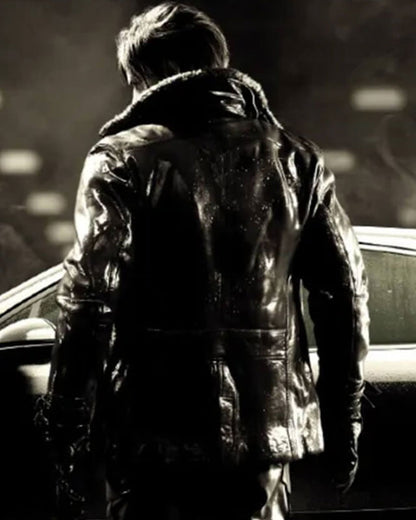 Resident Evil Requiem Leon Kennedy Black Leather Jacket