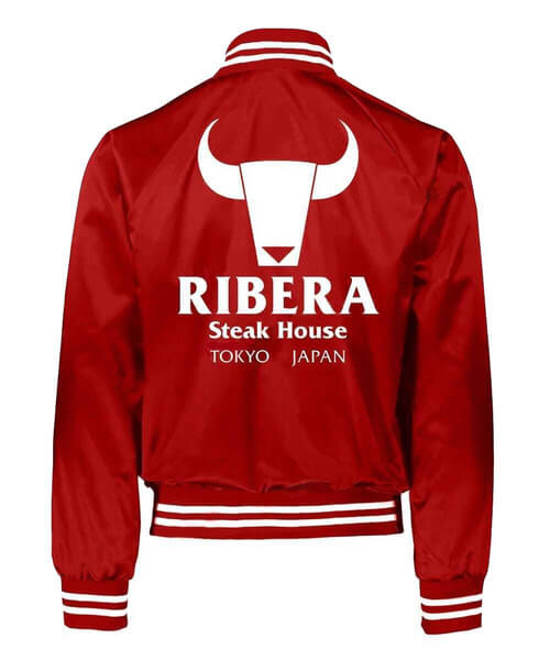 Ribera Steakhouse Wrestling Red Bomber Jacket