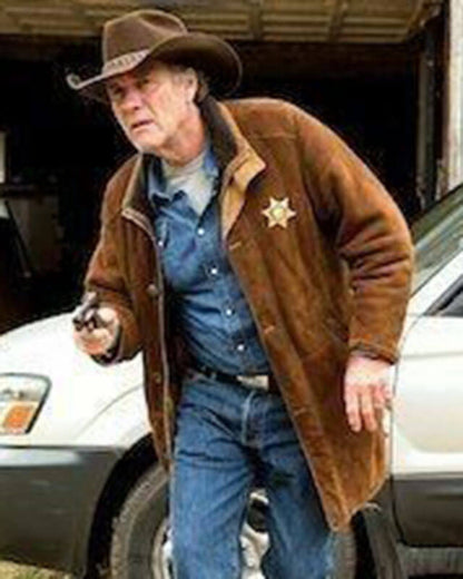 Robert Tyler Longmire Leather Coat