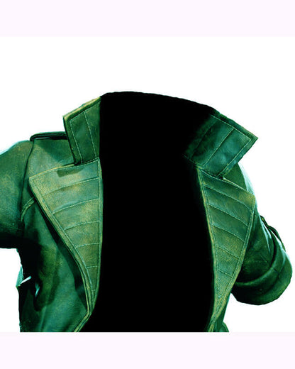 Rogue X Men Cosplay Cropped Green Jacket