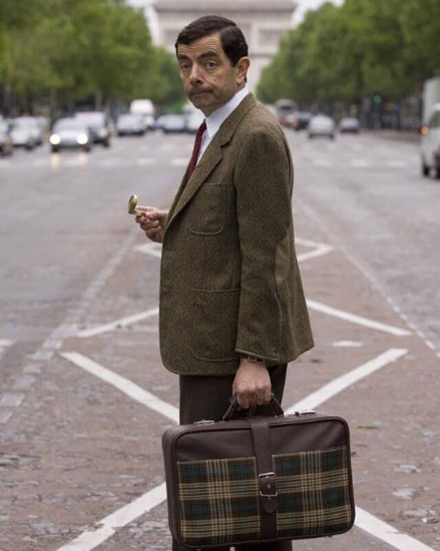 Rowan Atkinson Brown Coat Mr Bean