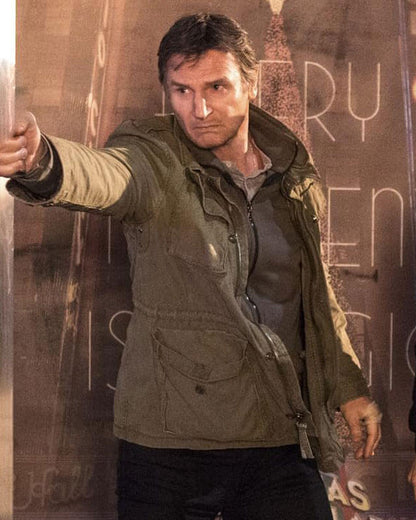 Run All Night Liam Neeson Green Utility Jacket