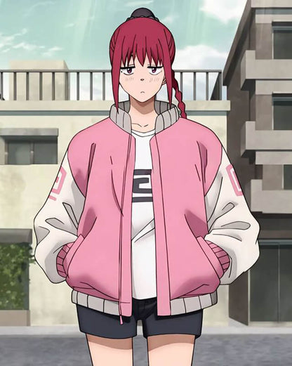 Sakamoto Days Lu Shaotang Pink Jacket