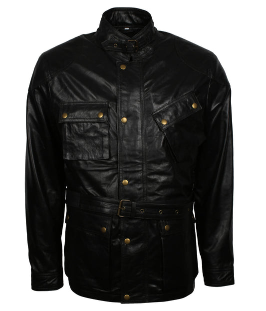 Sheepskin Black Leather Jacket