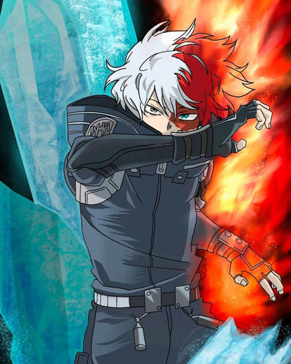 Shoto Todoroki Black Jacket My Hero Academia Cosplay