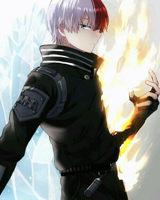 Shoto Todoroki Hooded Black Jacket My Hero Academia