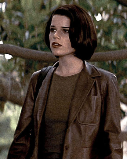 Sidney Prescott Scream 2 Brown Leather Coat