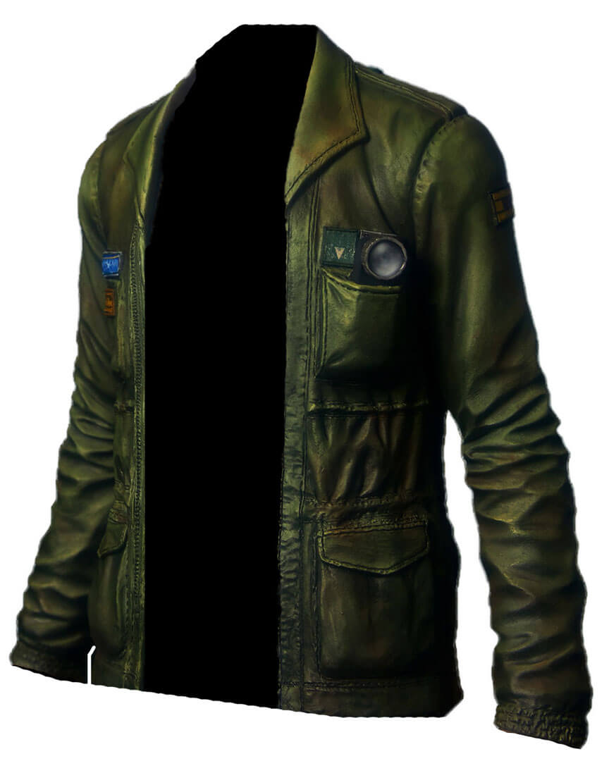 Silent Hill 2 James Sunderland Green Leather Jacket
