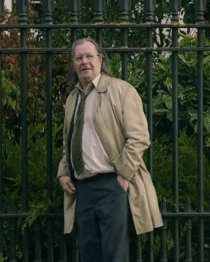 Slow Horses Gary Oldman Beige Cotton Coat