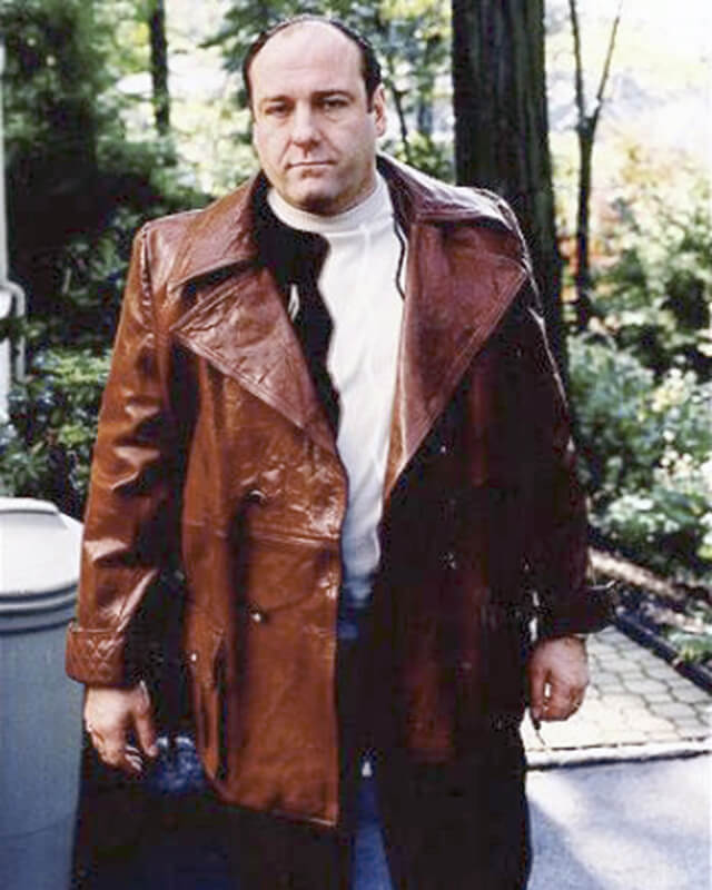 Sopranos Brown Coat Episode Full Leather Jacket