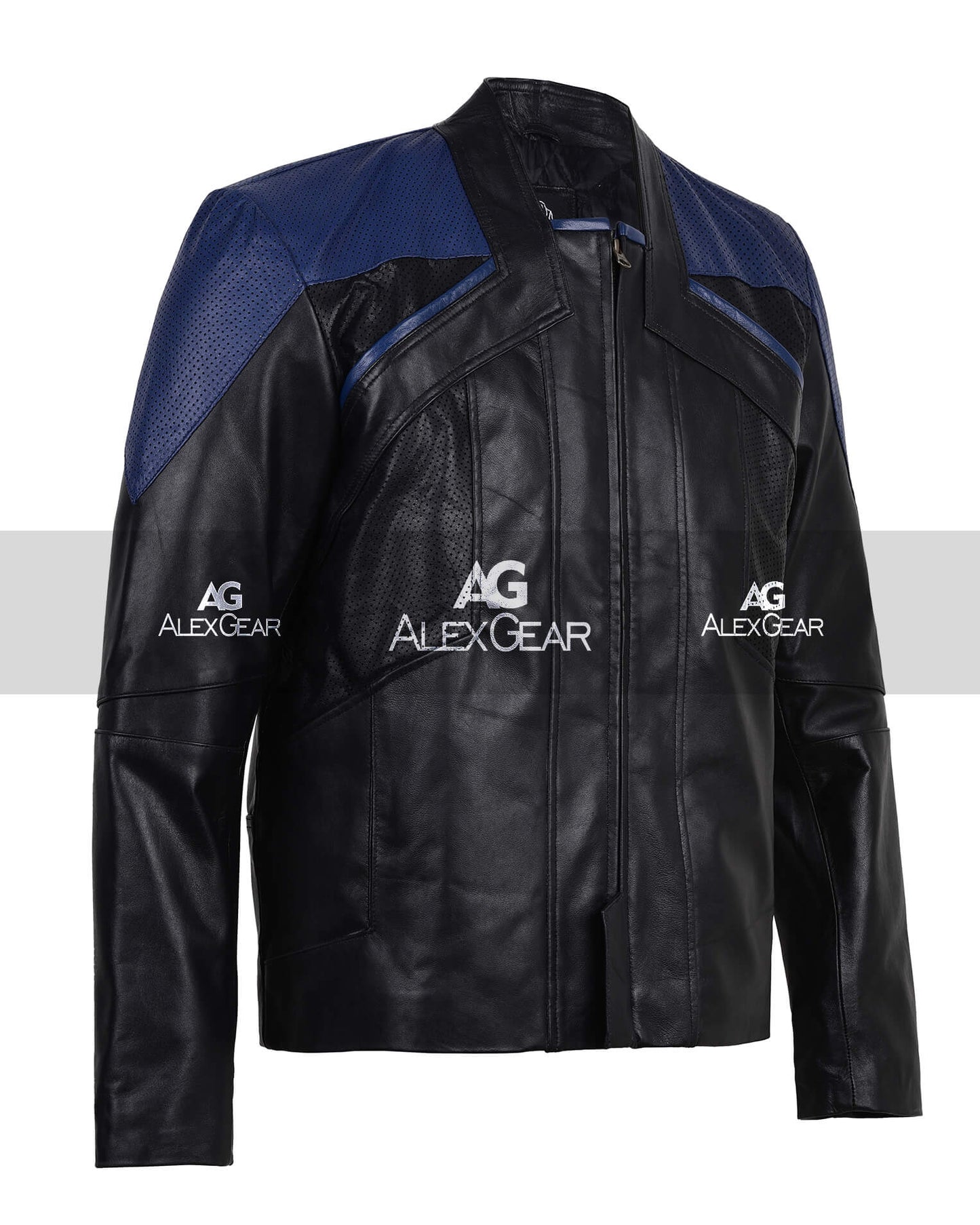 Star Trek Picard Blue Real Leather Jacket