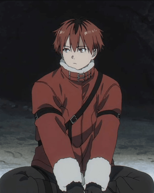 Stark Frieren Beyond Journey End Red Shearling Jacket