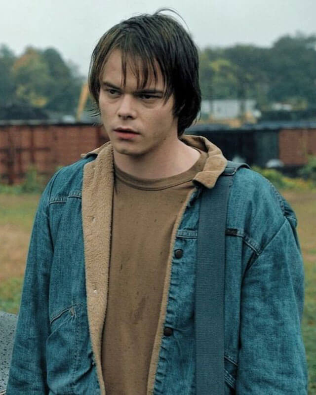 Stranger Things Charlie Heaton Denim Jacket With Faux Fur Lining
