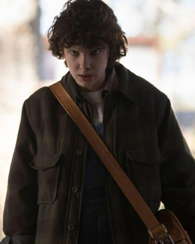 Stranger Things Eleven Brown Wool Coat