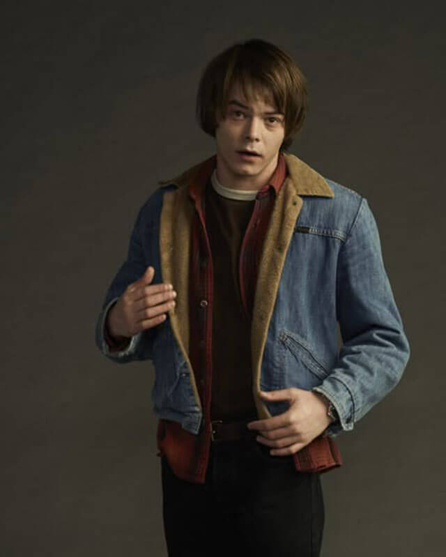 Stranger Things Jonathan Byers Shearling Jacket