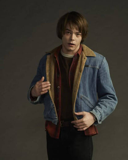 Stranger Things Jonathan Byers Shearling Jacket