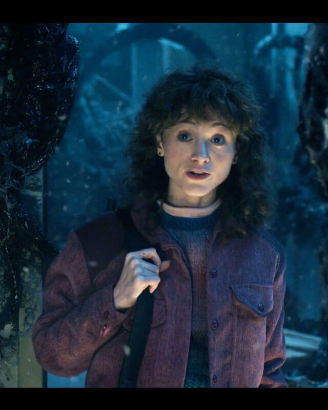 Stranger Things Nancy Wheeler Purple Jacket S05