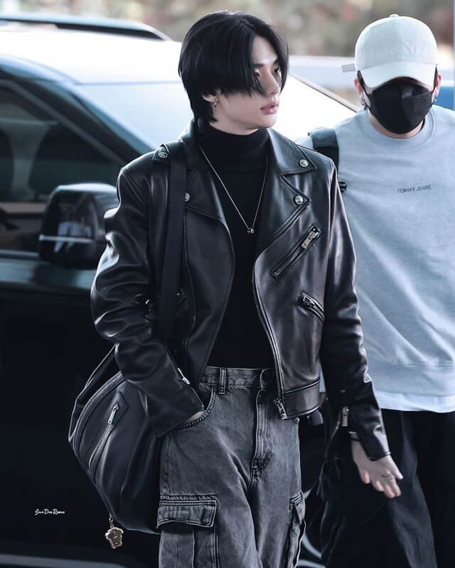 Stray Kids Hyunjin Biker Jacket