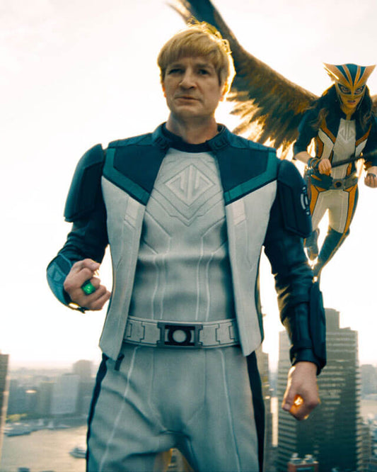 Superman Green Lantern Guy Gardner Leather Jacket