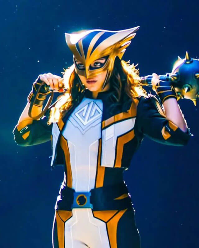 Superman Hawkgirl Cropped Leather Jacket