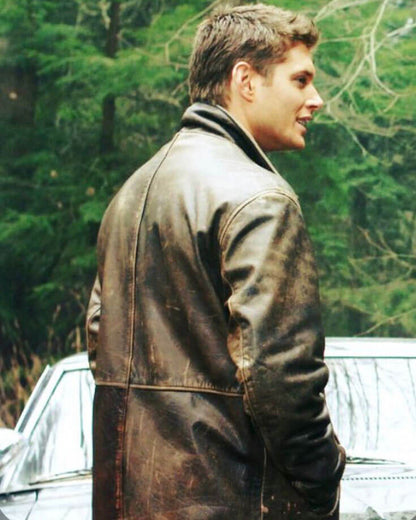 Supernatural Dean Winchester Brown Genuine Leather Coat