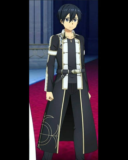 Sword Art Online Cosplay Kirito Long Leather Coat