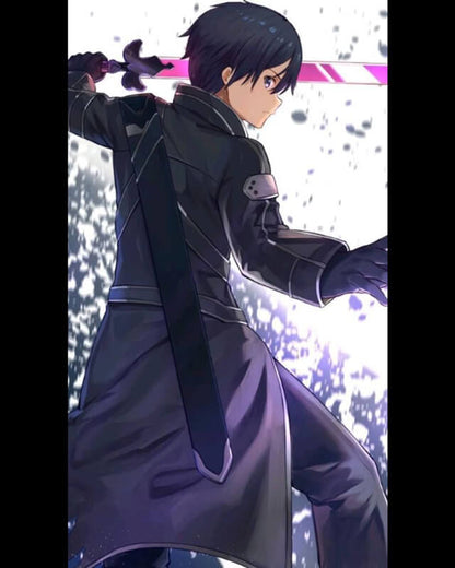 Sword Art Online Kirito Long Leather Coat S01