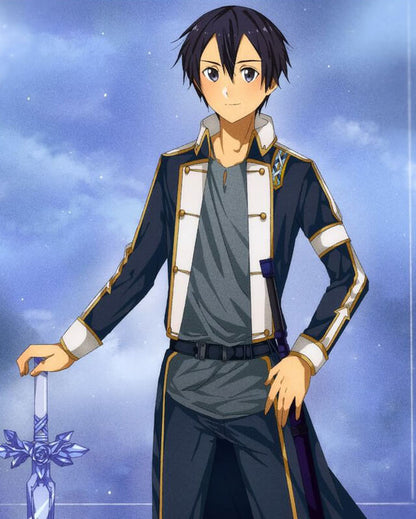 Sword Art Online Kirito Long Leather Coat