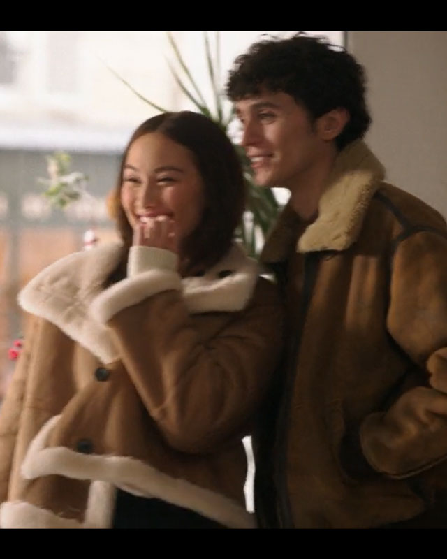 TSITP Belly Lola Tung Brown Wool Shearling Jacket