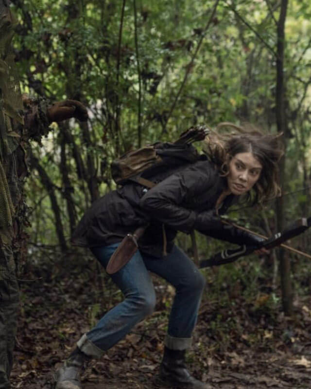 TWD Lauren Cohan Black Cotton Jacket