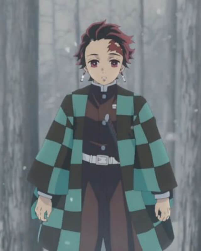 Tanjiro Demon Slayer Checkered Coat