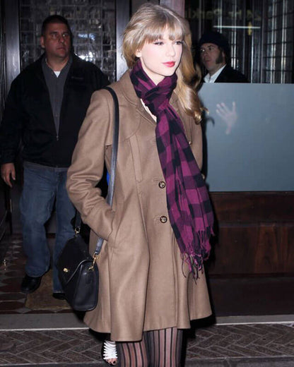 Taylor Swift Brown Frock Coat