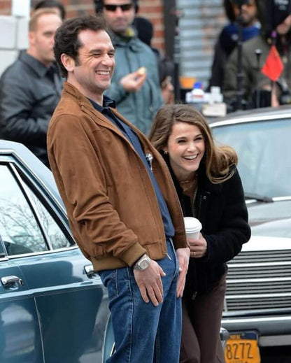 The Americans Elizabeth Jennings Faux Fur Collar Jacket