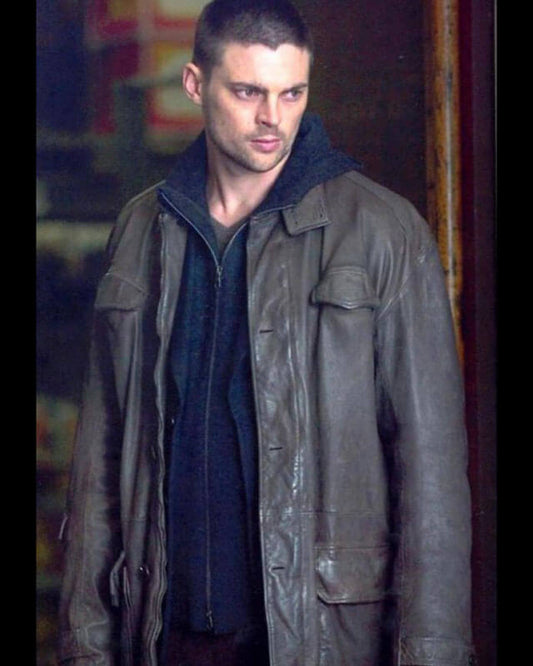 The Bourne Supremacy Karl Urban Leather Coat