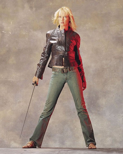 The Bride Kill Bill Black Leather Jacket