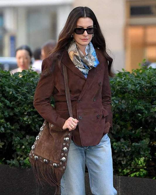 The Devil Wears Prada 2 Anne Hathaway Brown Jacket
