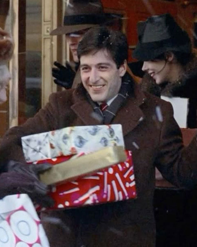The Godfather Al Pacino Brown Coat