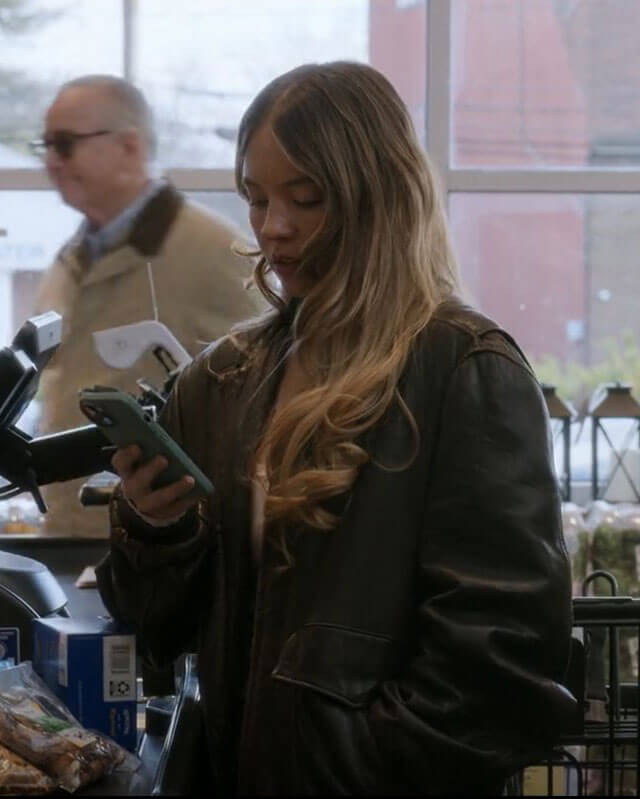 The Housemaid Millie Brown Leather Jacket