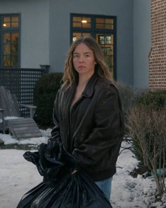 The Housemaid Sydney Sweeney Brown Bomber Jacket