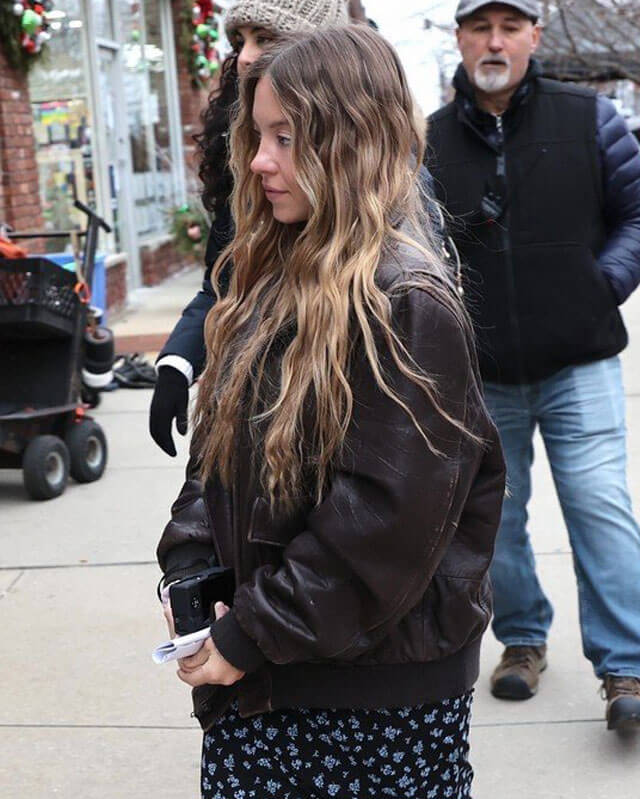 The Housemaid Sydney Sweeney Brown Leather Jacket